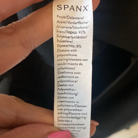 Spanx, Leather-Like Combo Fitted Dress NWT - Picture 10 of 10